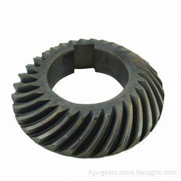Machining gear, big module spiral bevel gear with high precision for machines